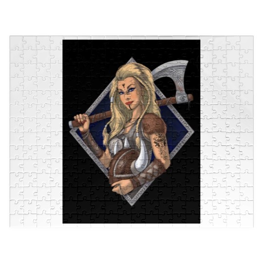 Female Nordic Viking Warrior Jigsaw Puzzles