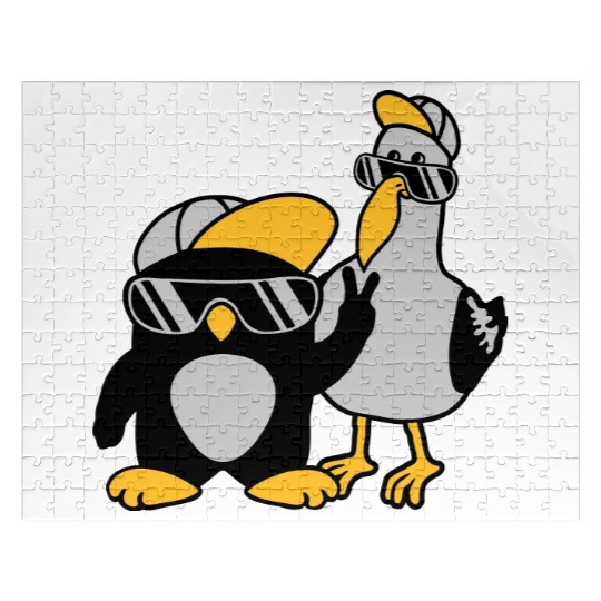 Seagull penguin 2 friends Jigsaw Puzzles