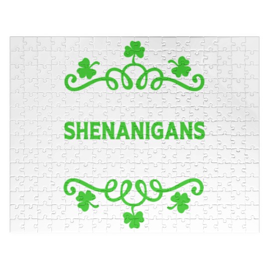 Funny St Patricks Day Let The Shenanigans Begin Jigsaw Puzzles