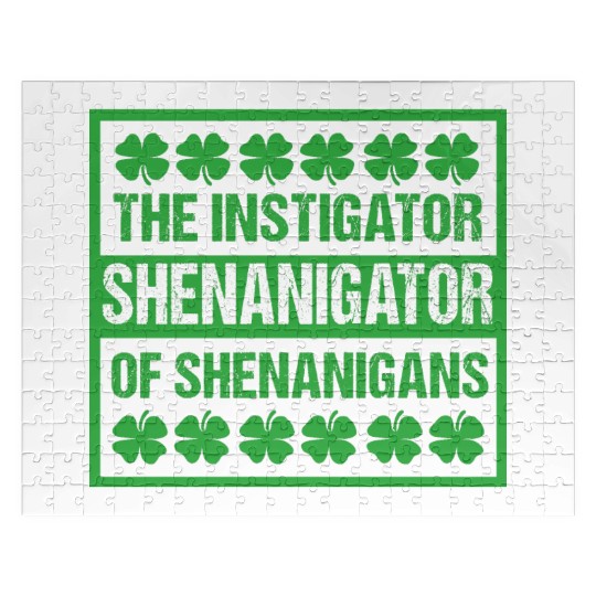 Funny Shenanigans St Patricks Day Shenanigator Jigsaw Puzzles