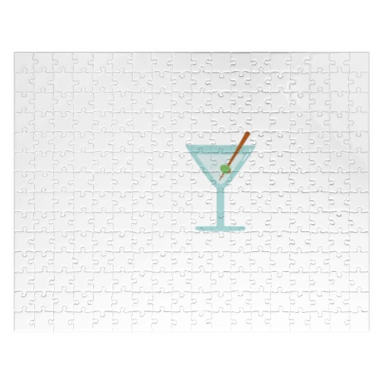 Martini Heartbeat Martini Lover Cocktail Drink Jigsaw Puzzles