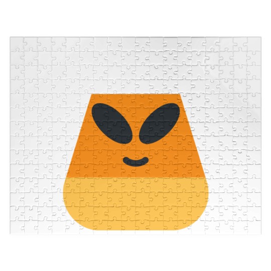 Alien Candy Corn Halloween Costume Jigsaw Puzzles