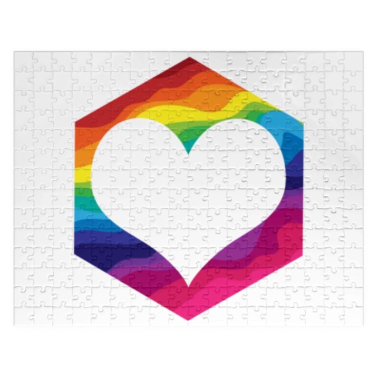 LGBT Gay Lesbian Pride Flag Equality Pride Month Jigsaw Puzzles