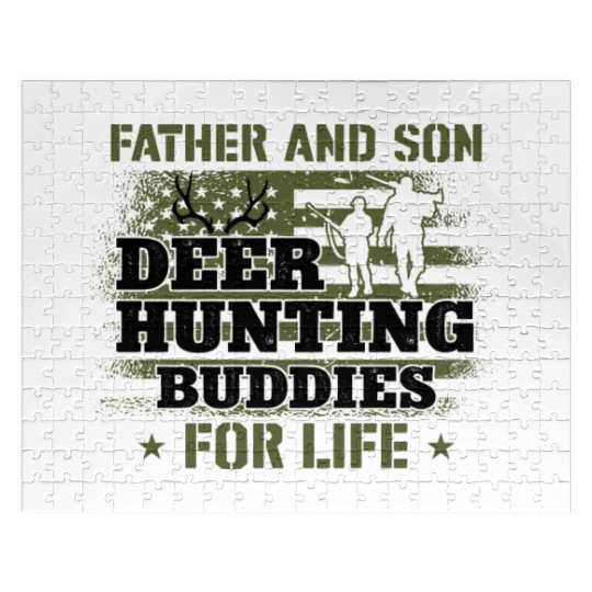 Buck Deer Hunting Hunter Father Jigsaw Puzzles