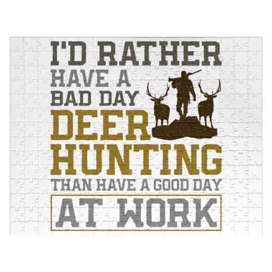 Buck Deer Hunting Hunter I'd Jigsaw Puzzles