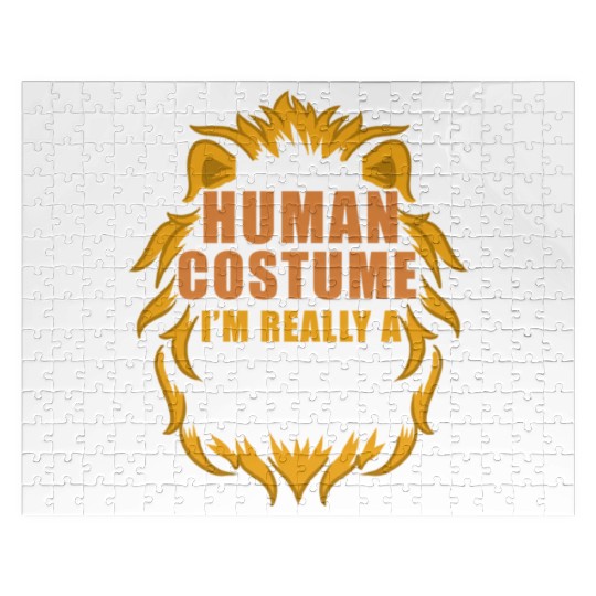 This Is My Human Costume I m Really A Lion Jigsaw Puzzles