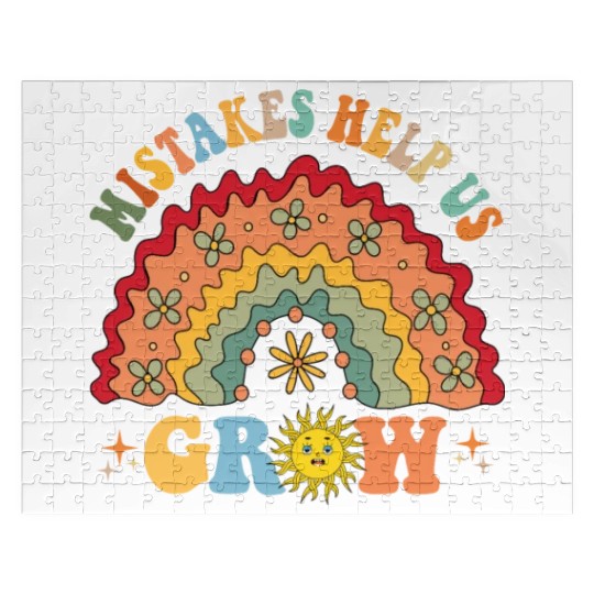 Mistakes Help Us Grow Groovy Growth Mind Jigsaw Puzzles