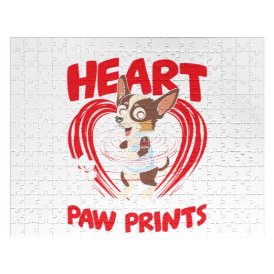 The Road To My Heart Is Paved with Paw Prints Jigsaw Puzzles