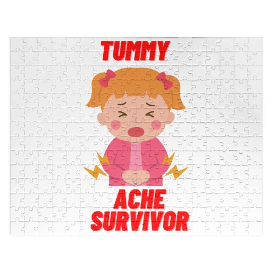 Tummy Ache Survivor Funny Back To School Jigsaw Puzzles