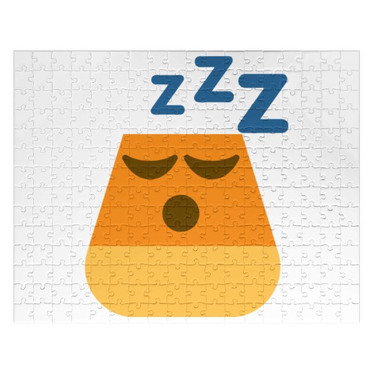 Sleeping Candy Corn Halloween Costume Jigsaw Puzzles