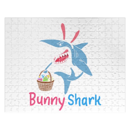 Bunny Shark Easter Sunday Egg Hunting Holiday Gift Jigsaw Puzzles