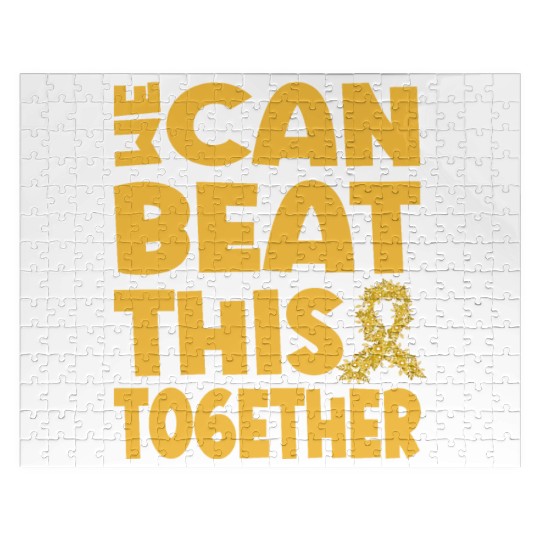 We Can Beat This Childhood Cancer Awareness Jigsaw Puzzles