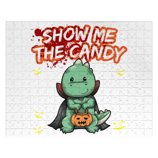 Show Me The Candy Halloween Costume Trick Or Treat Jigsaw Puzzles