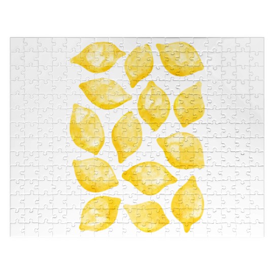 Lemon Watercolor Jigsaw Puzzles