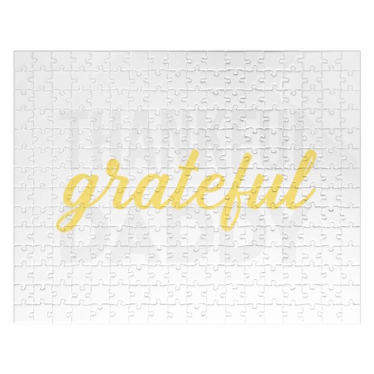 Thankful Grateful Daddy Thanksgiving Jigsaw Puzzles