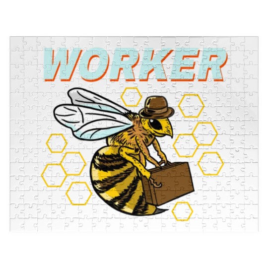 Worker Bee For Bee Lover Jigsaw Puzzles