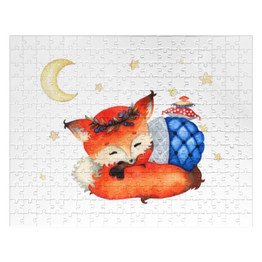 Little Sleeping Fox Jigsaw Puzzles