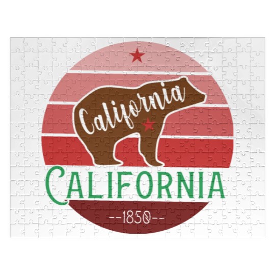 California Bear Flag Jigsaw Puzzles