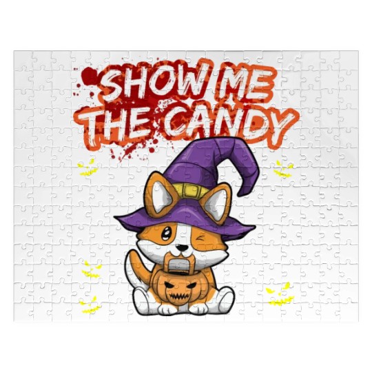 Show Me The Candy Halloween Costume Trick Or Treat Jigsaw Puzzles