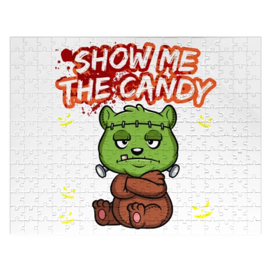 Show Me The Candy Halloween Costume Trick Or Treat Jigsaw Puzzles