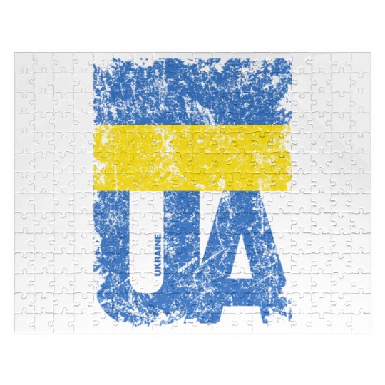 I stand with Ukraine. Support Ukraine. Stop War Jigsaw Puzzles
