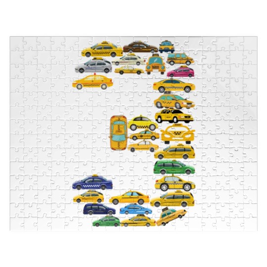 3rd Birthday Gift Taxi Car Boys Kids 3 Year Old Jigsaw Puzzles