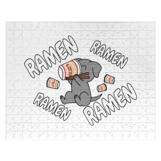 Weimaraner Instant Ramen Noodles Jigsaw Puzzles