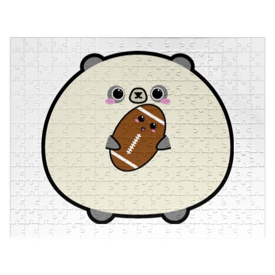 Fantasy football panda cute Jigsaw Puzzles