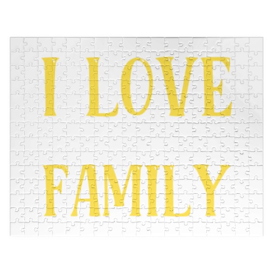 I Love My Family Reunion Families Gathering Jigsaw Puzzles