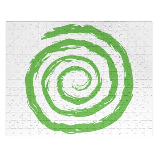 Geometric Shapes. Circle Spiral Shape Jigsaw Puzzles