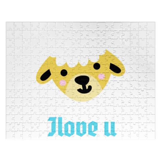 my lovely sheep say i love you Jigsaw Puzzles