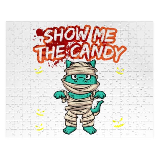 Show Me The Candy Halloween Costume Trick Or Treat Jigsaw Puzzles