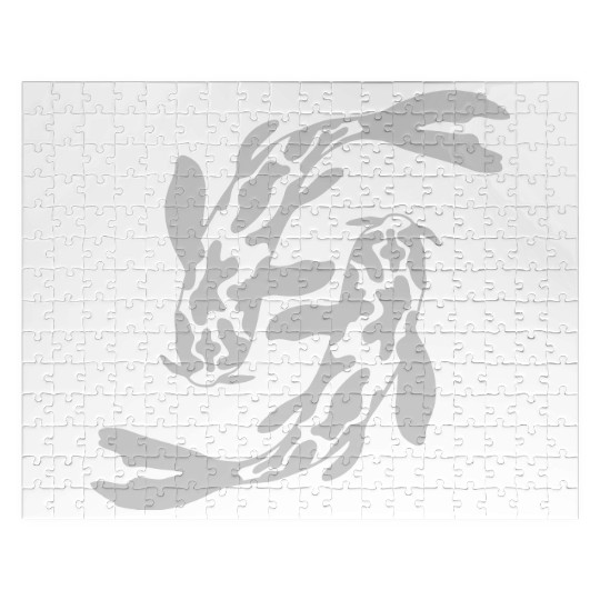 design 2 koi fish Jigsaw Puzzles