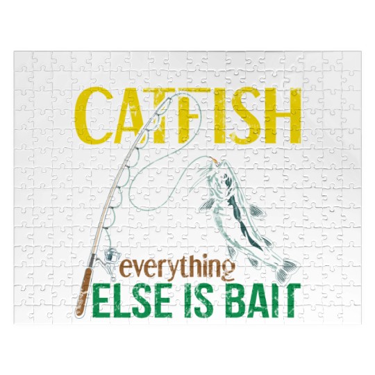 I Fish For Catfish Everything Else Is Bait - Wels Jigsaw Puzzles