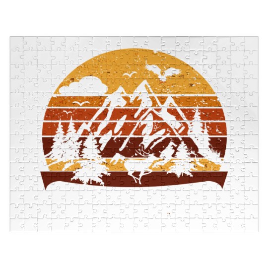 Great Smoky Mountains Cherokee Nc Vintage Souvenir Jigsaw Puzzles