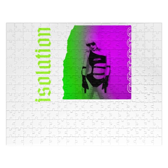 Black And Green Streetwear Isolation Quote Jigsaw Puzzles