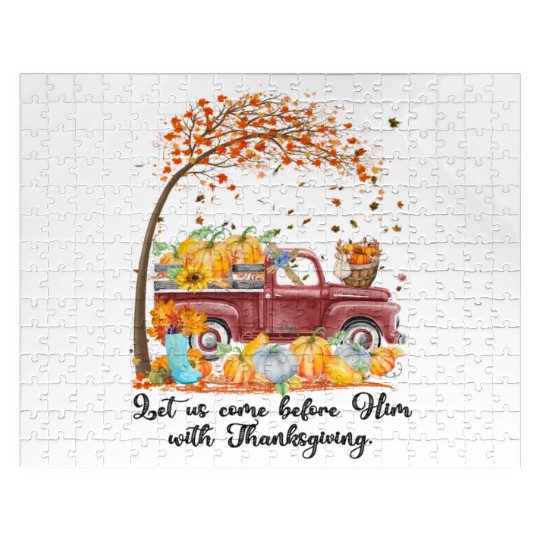 Let Us Come Before Him With Thanksgiving Jigsaw Puzzles