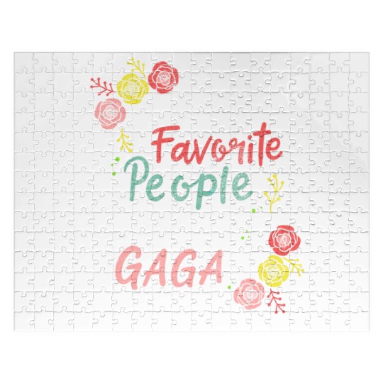 My Favorite People Calls Me Gaga Cute Mothers Day Jigsaw Puzzles