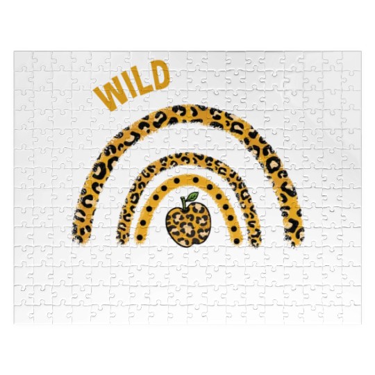 Wild About Preschool Teacher Rainbow Jigsaw Puzzles