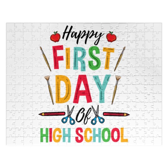 Teacher Happy First Day Of High School Jigsaw Puzzles