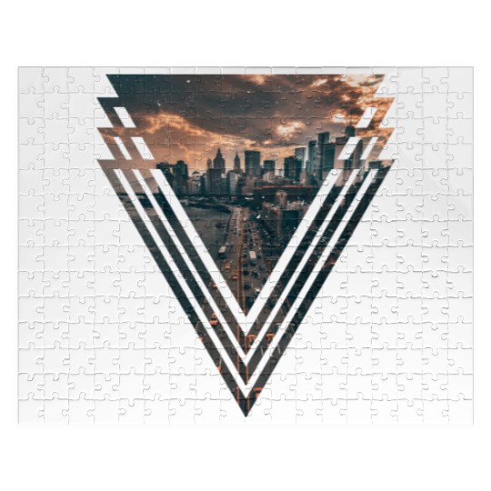 Manhattan in Triangle Jigsaw Puzzles