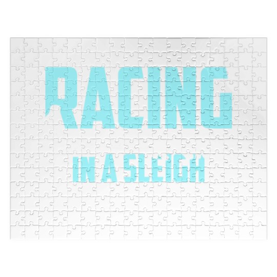 Alaska Sled Dog Racing In A Sleigh All Day Mushing Jigsaw Puzzles