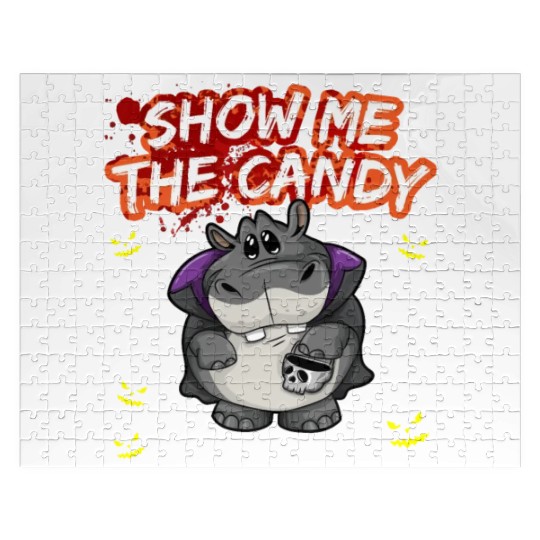 Show Me The Candy Halloween Costume Trick Or Treat Jigsaw Puzzles