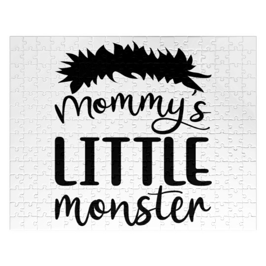 Mommy's Little Monster Boys Creepy Halloween 2022 Jigsaw Puzzles