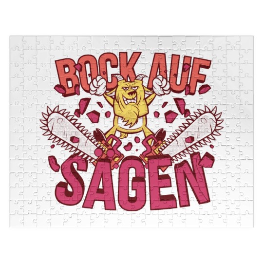 Chainsaw Goat Jigsaw Puzzles