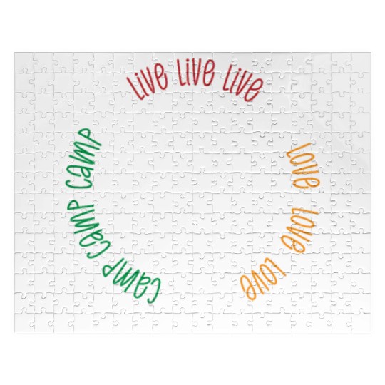 Camping Camper Present Nature Lover Van Jigsaw Puzzles