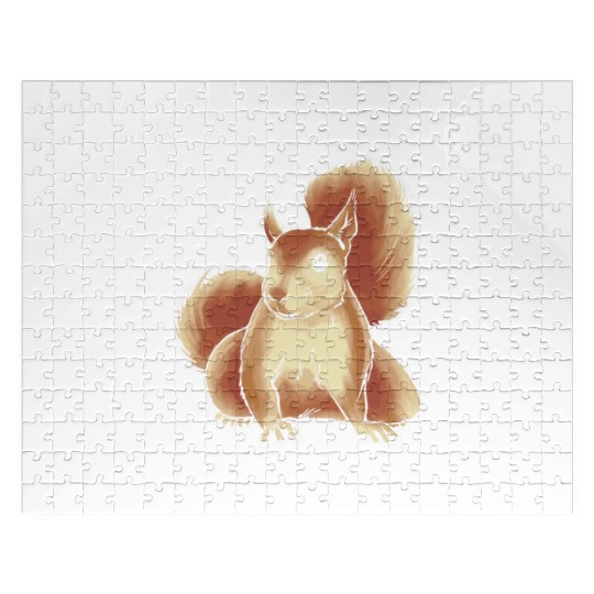 Squirrel US Flag Squirrel American Flag Squirrel Jigsaw Puzzles