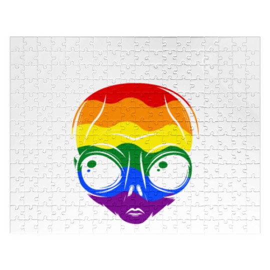 Homosexualien LGBT Rainbow Flag Jigsaw Puzzles