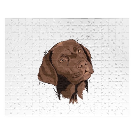 Cool I Love My Chocolate Lab Funny Brown Labrador Jigsaw Puzzles