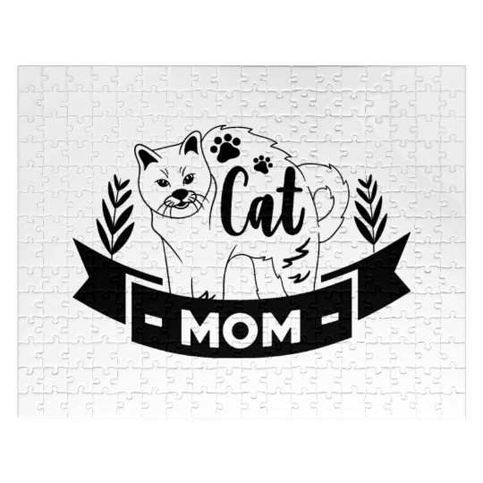 Cat mom Jigsaw Puzzles